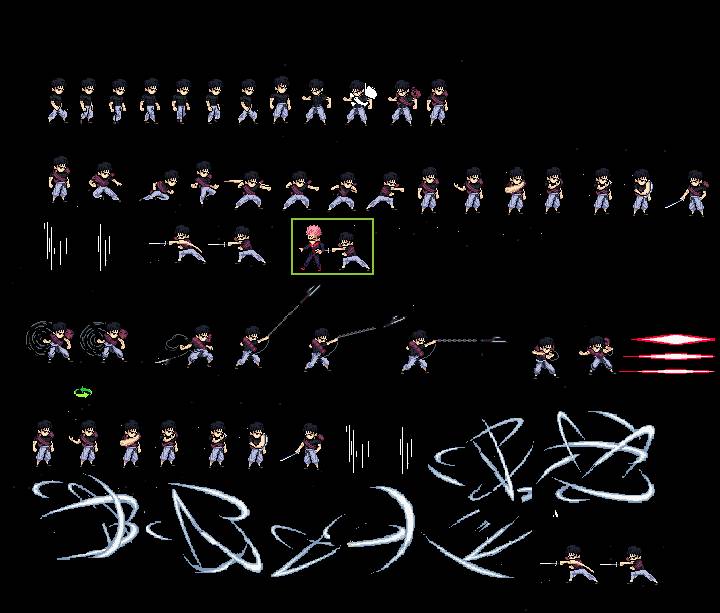 Sprite sheet toji swl by spiderdavi on DeviantArt