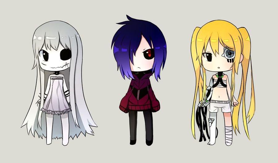 Chibi experiments by LunarThunderStorm on DeviantArt