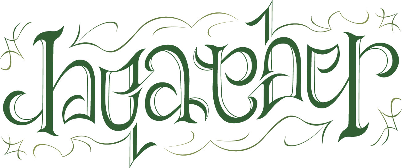 ambigram name heather