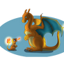 Charmander and Charizard