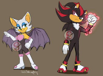 Sonic Movie Rouge and Shadow