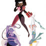 Garnet, Amethyst and Pearl