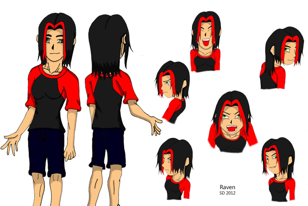 Raven reference sheet by Gaarassin on DeviantArt