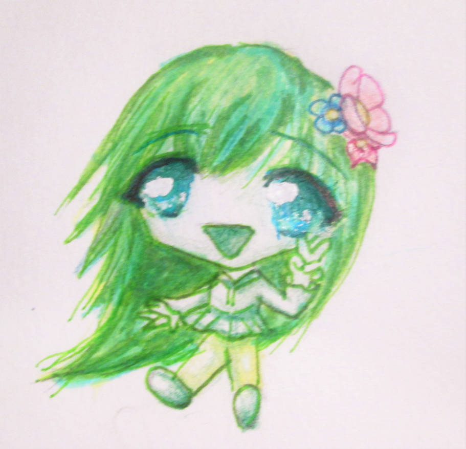 Green Color Chibi Green chibi by KawaiiStrawberryfox on DeviantArt
