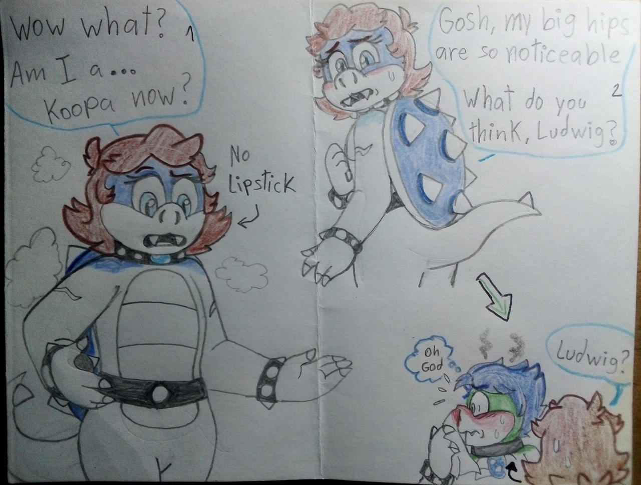 sketch/SMB-AU-- What if... Sophia was a koopa? PT2