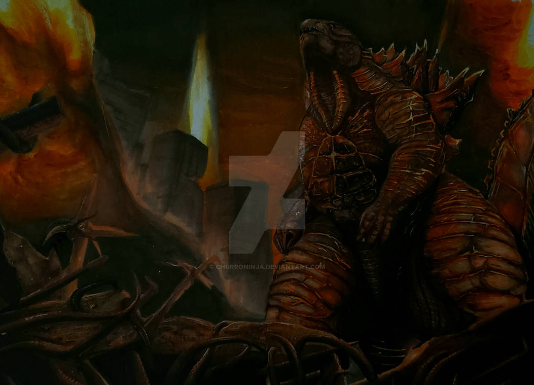 Burning Godzilla Exploding Ultimate Burning Godzilla by ChurroNinja on DeviantArt