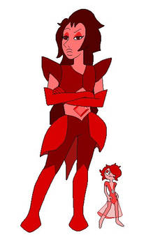 SU AU Red Diamond and Her Pearl