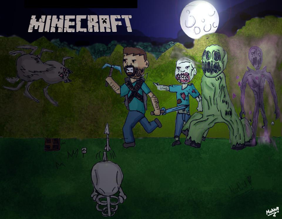 Minecraft fan art by MICROMANU on DeviantArt