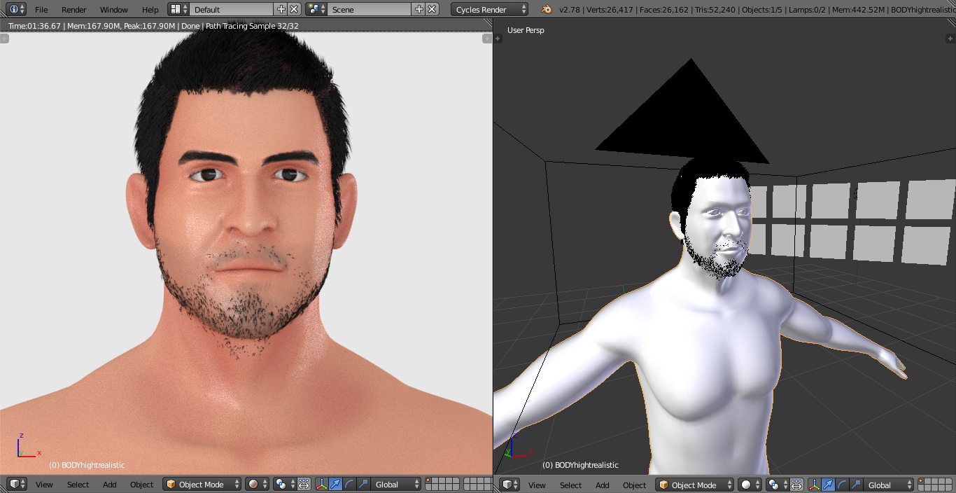 Blender create Hair and beard : arezoo by nampukkkk on DeviantArt Blender create Hair and beard : arezoo by nampukkkk on DeviantArt