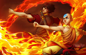 Aang and Zuko