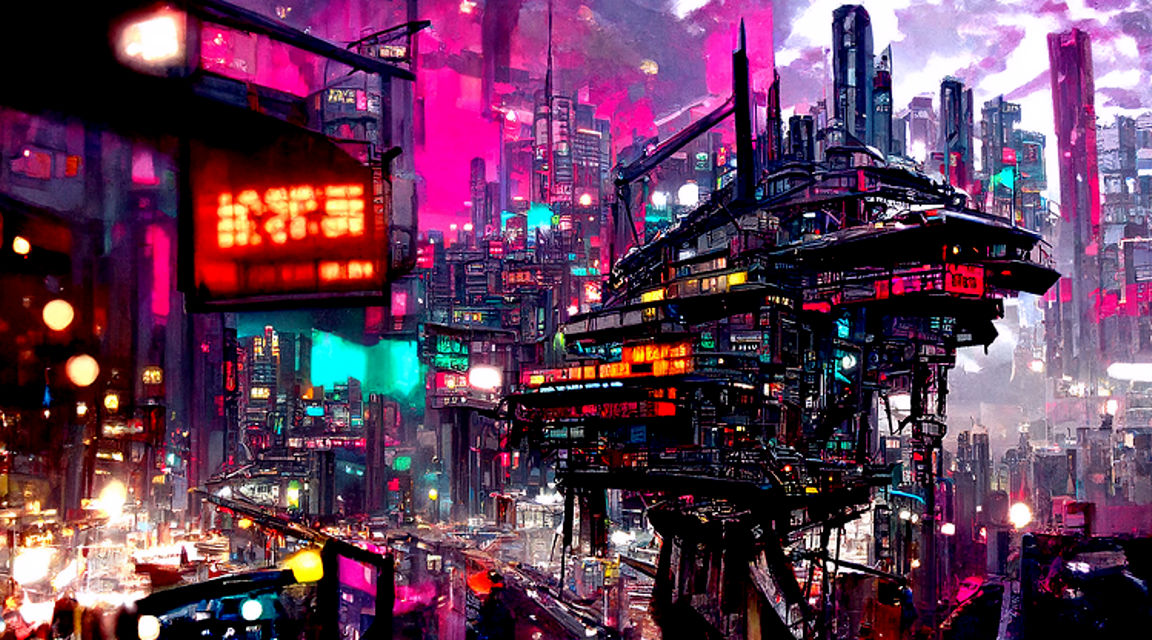 Cyberpunk City Still by miklosmnagy on DeviantArt