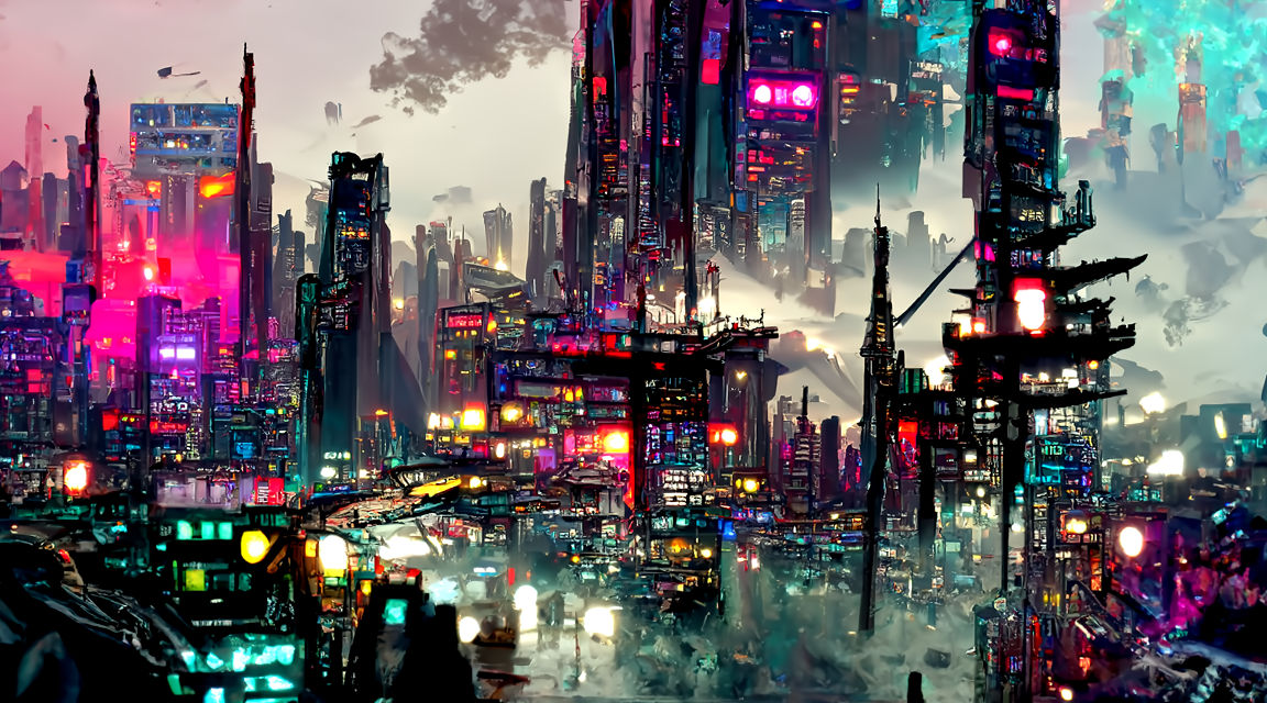 Cyberpunk City Still by miklosmnagy on DeviantArt