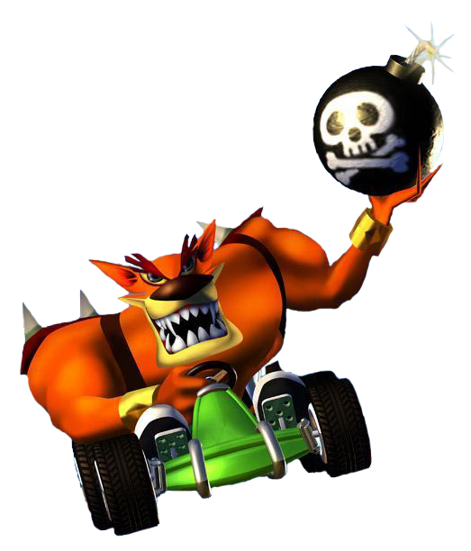 Cctr Pyro CTR: Crash Team Racing - Tiny - Bomb by PaperBandicoot on DeviantArt