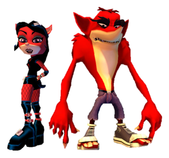 Crash Twinsanity - Evil Crash and Evil Coco by.