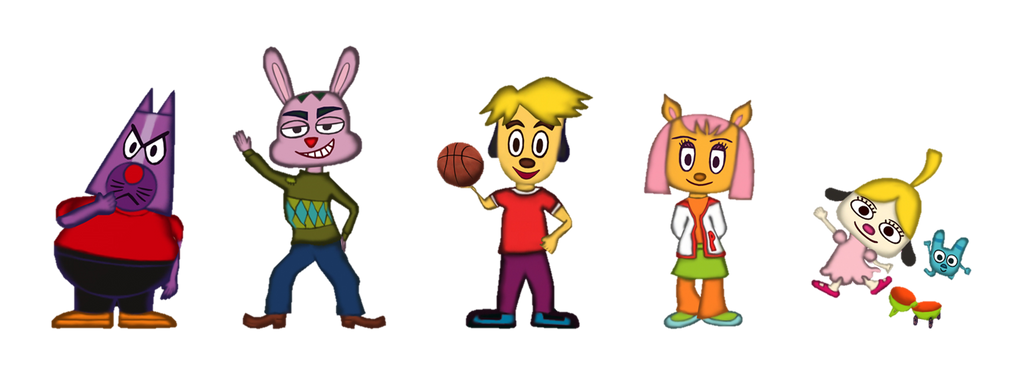 PaRappa The Rapper 2 - TV Animation Characters by PaperBandicoot on ...