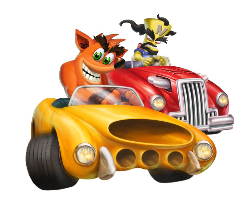Cortex Crash Drawing Crash Tag Team Racing - Crash + Cortex - Early Art by PaperBandicoot on ...