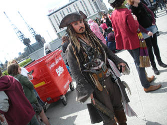 Captain Jack Sparrow at the London Expo 25th May