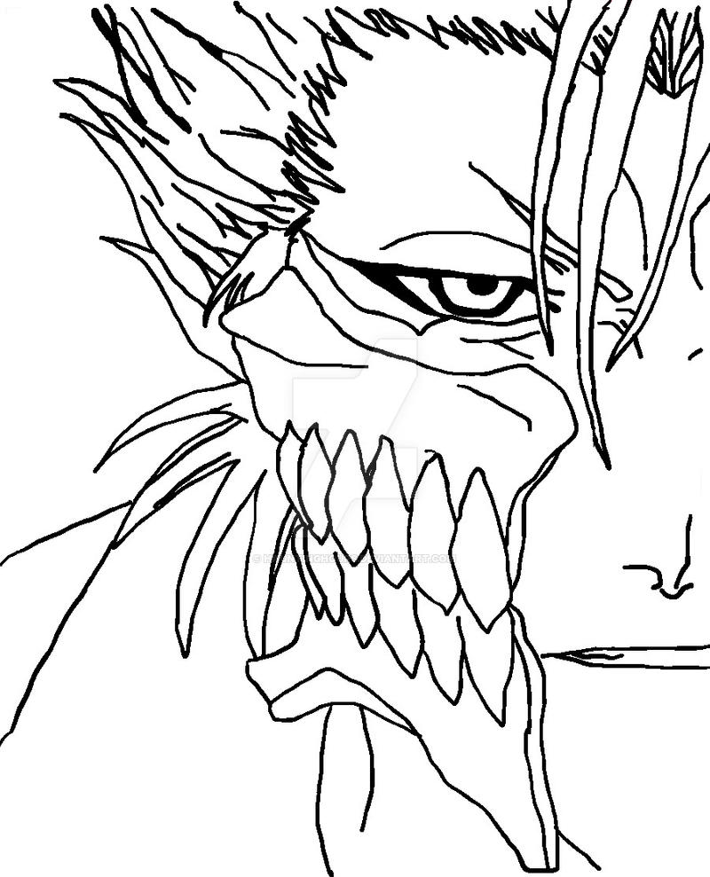 Grimmjow lineart by Hauntinghours on DeviantArt