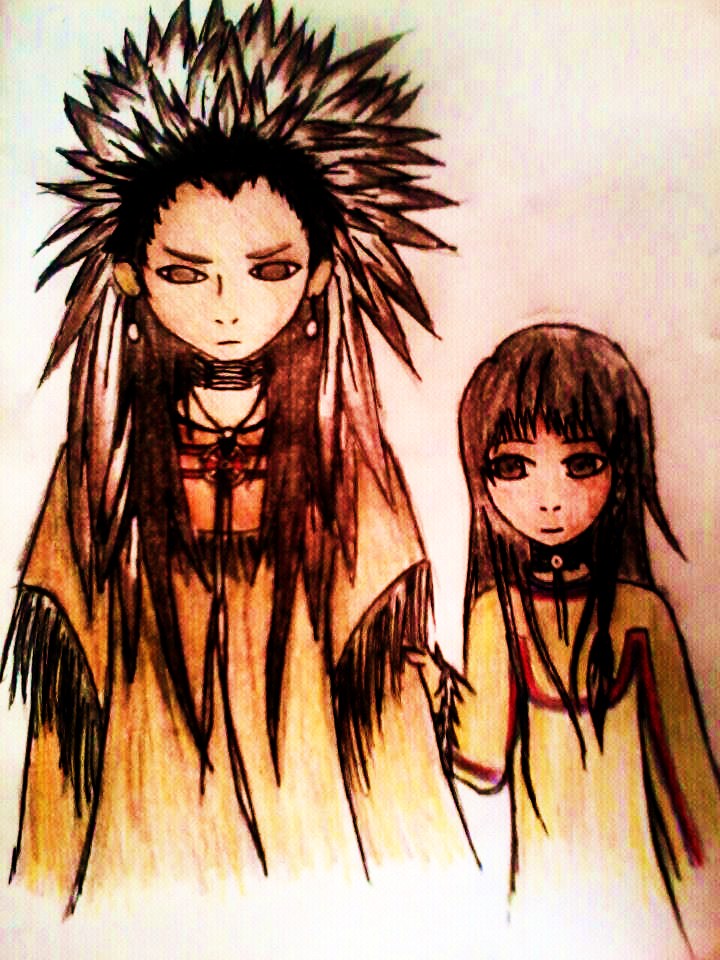 Anime Style Native Americans - Finished Product by ValentineforTaix6 on