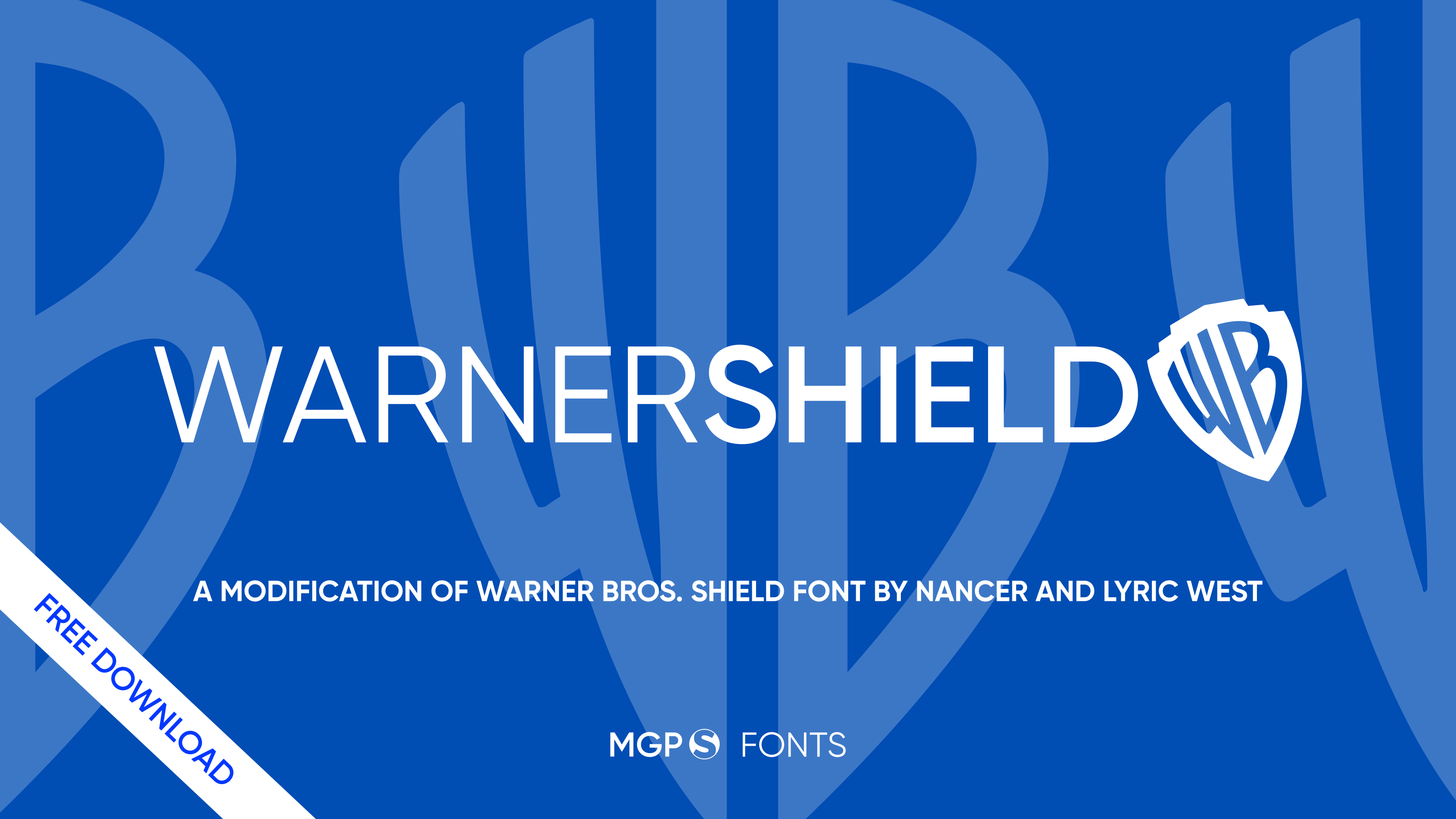 WarnerShield A modification of WB shield font by matthewgromov2nd on