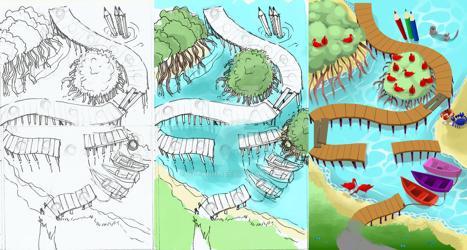 Game Background Level Map Process