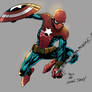Color practice in a Captain Spidey by David Finch.