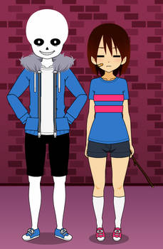 Sans and Frisk w/ Exports