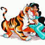 Jasmin y su tigre