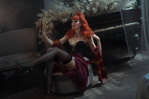 Pin-up Gryffindor cosplay (Hogwarts Legacy)