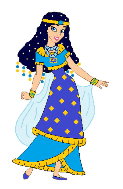 Bibel Queen Esther Blue Dress As A Disney Princess by sollamagga on
