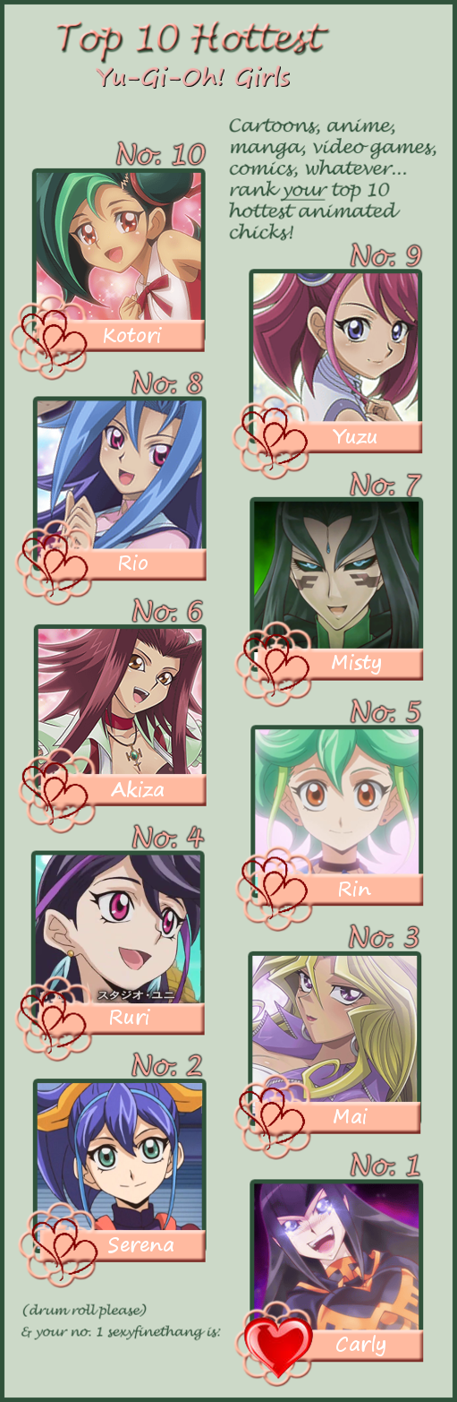 top 10 hottest yugioh cards Top 30 Most Beautiful "Yu-Gi-Oh" Card Girls