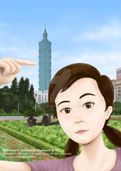 Fern Selfie With Taipei 101
