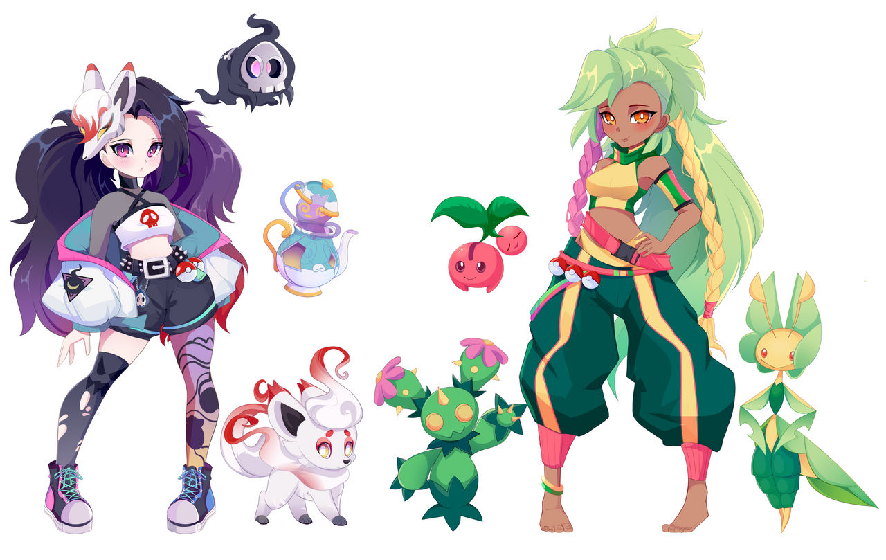 Pokemon Trainer Designs :3 by xSatanielx on DeviantArt