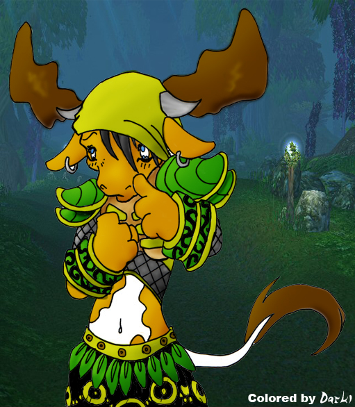 Druid tauren -only color-