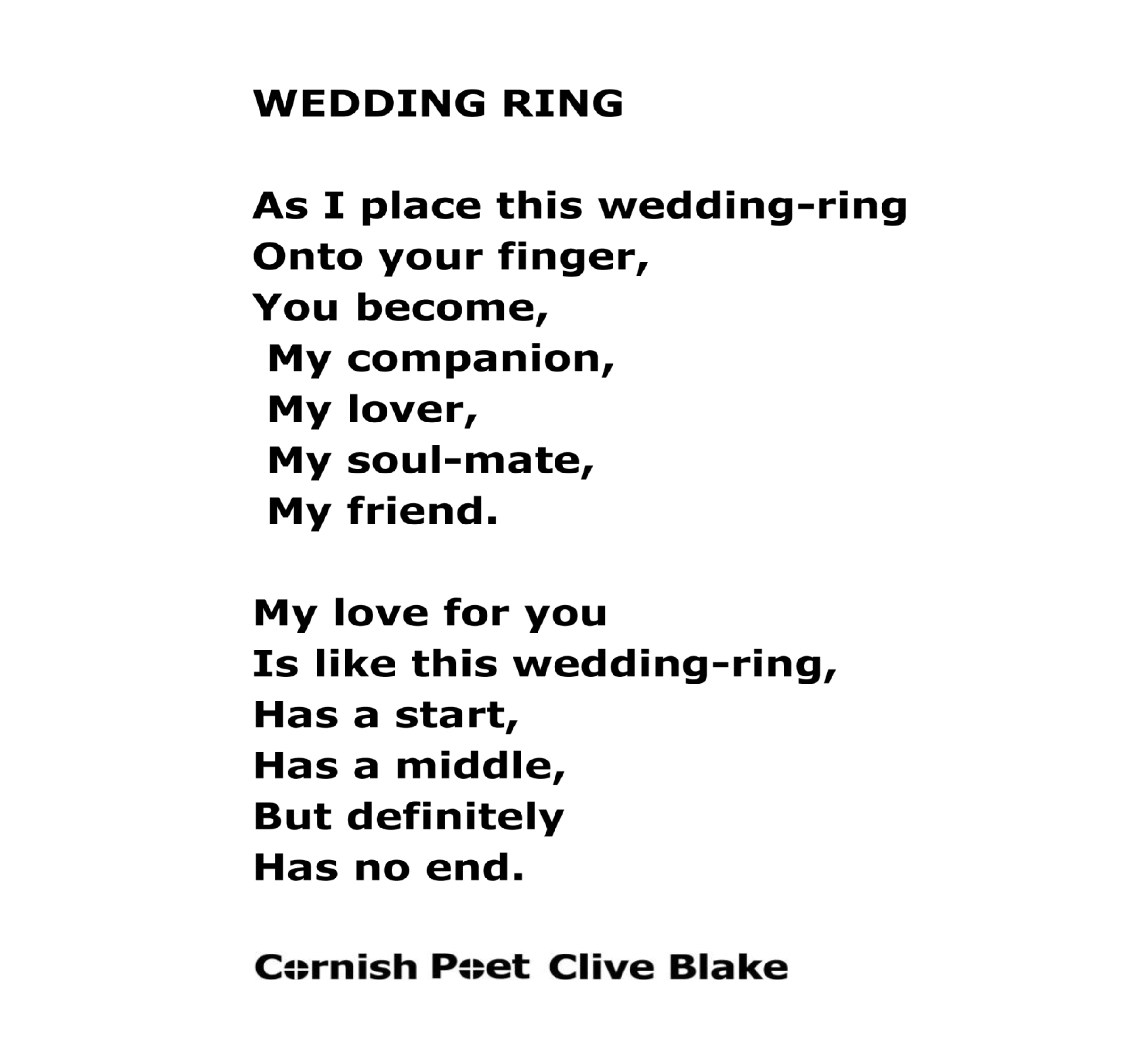 Wedding Ring -WBCP -Wedding poem -wedding poetry