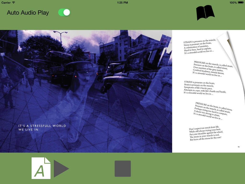 Poetry iPhone iPad App p092 It's A Stressful World by CliveBlake