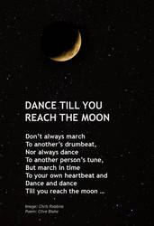 Poem -Dance Till You Reach The Moon -Clive Blake