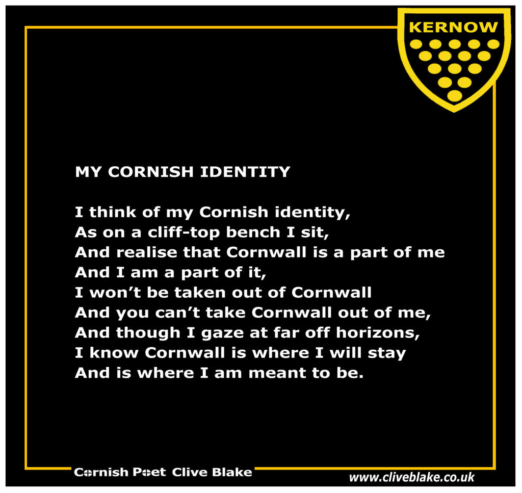 Poem of Cornwall 16b -My Cornish Identity -C Blake
