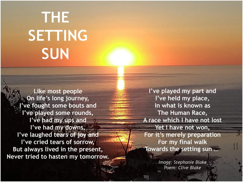 Setting Poems. Examples Funeral poem The Setting Sun +bord poet C Blake by CliveBlake on DeviantArt