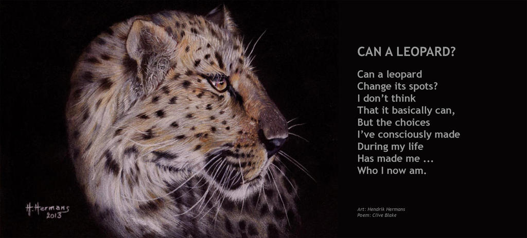 Can A Leopard ? C Blake poem Hendrik Hermans art by CliveBlake on ...