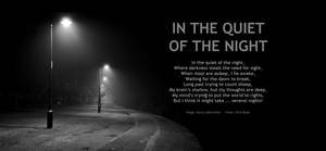 In The Quiet Of The Night by Clive Blake - Kllebou