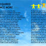Required Once More poem +bord by Clive Blake