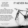 It Never Rains poem +bord poem by Clive Blake