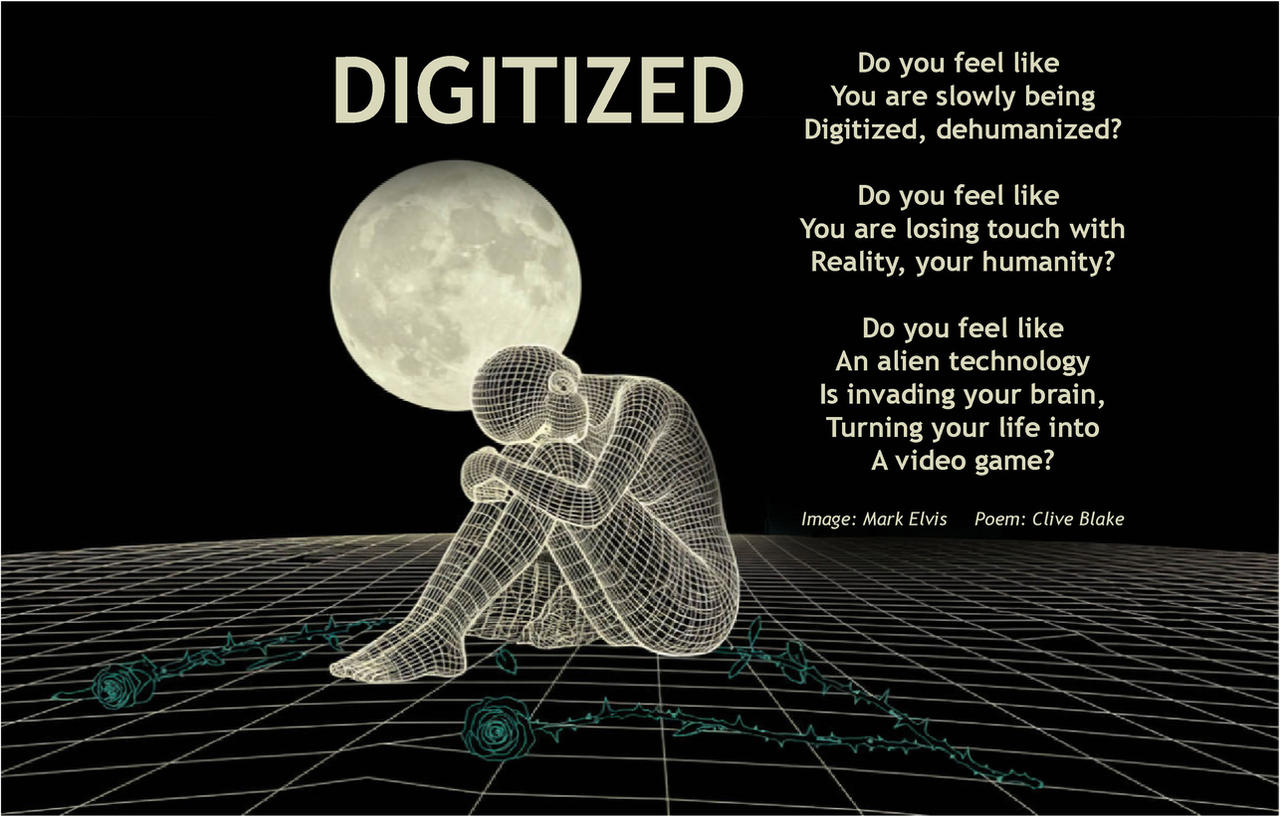 Digitized +bord poem Clive Blake image Mark Elvis