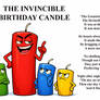 The Invincible Birthday Candle poem by Clive Blake