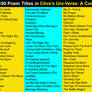 Clive's Uni-Verse 100 Titles -Cornish Poet C Blake