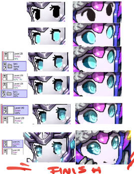 Pixel Eyes Step By Step Tutorial