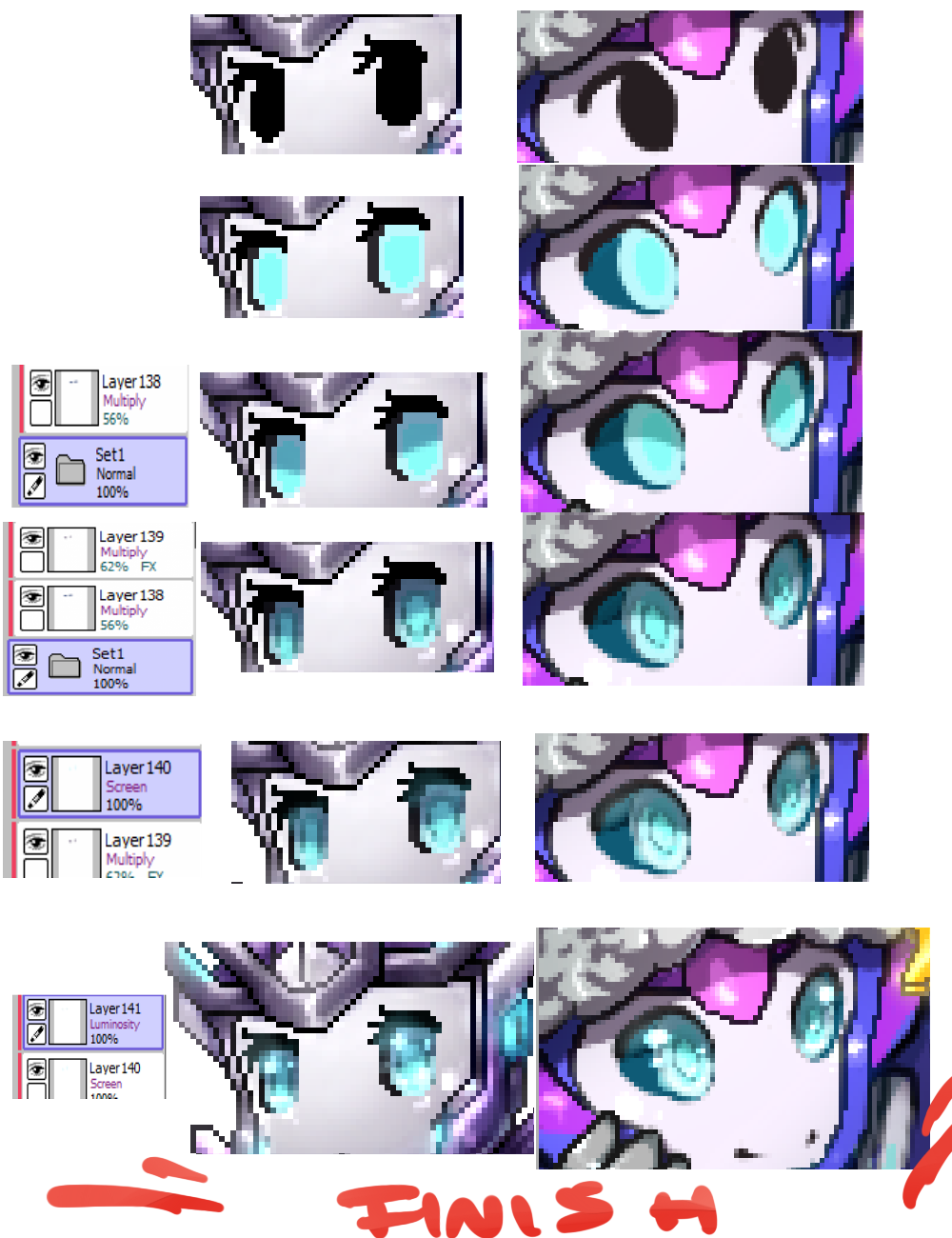 Pixel Eyes Step By Step Tutorial By No Pe On DeviantArt