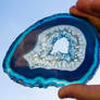 Blue lace (agate geode slice)