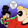 Robin vs. Mr. Incredible